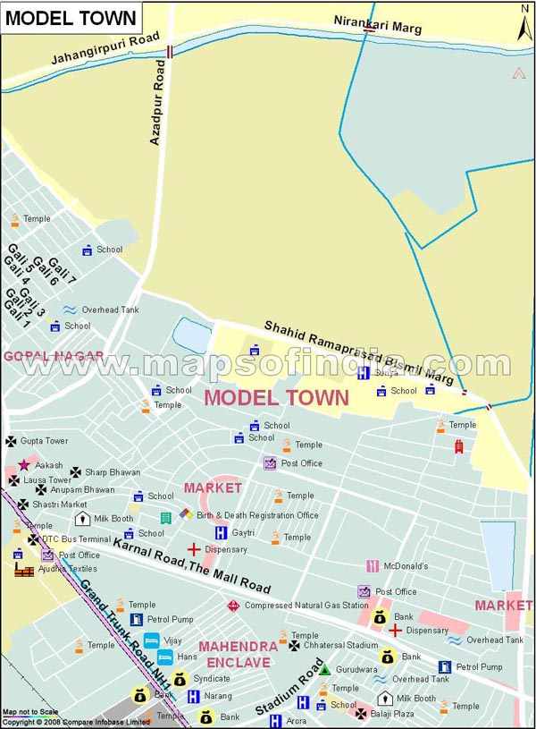 Model Town Map