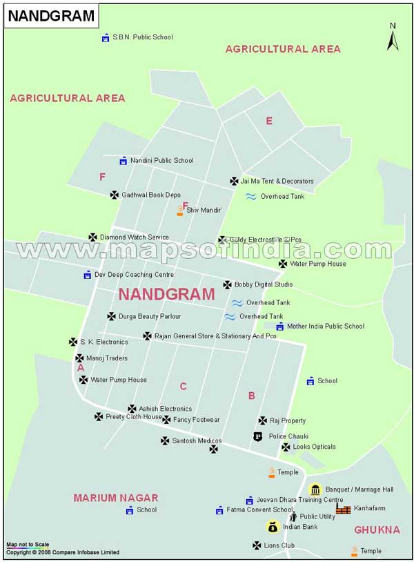 Nandgram Map