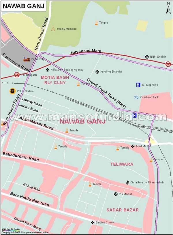 Nawab Ganj Map