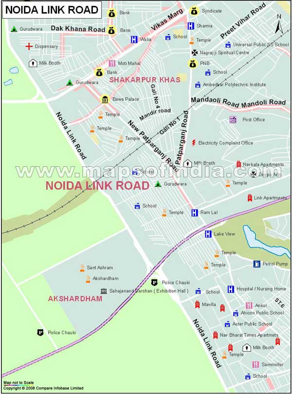 Noida Link Road Map