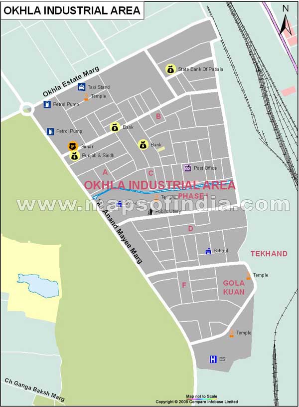 Okhla Indl Area Map