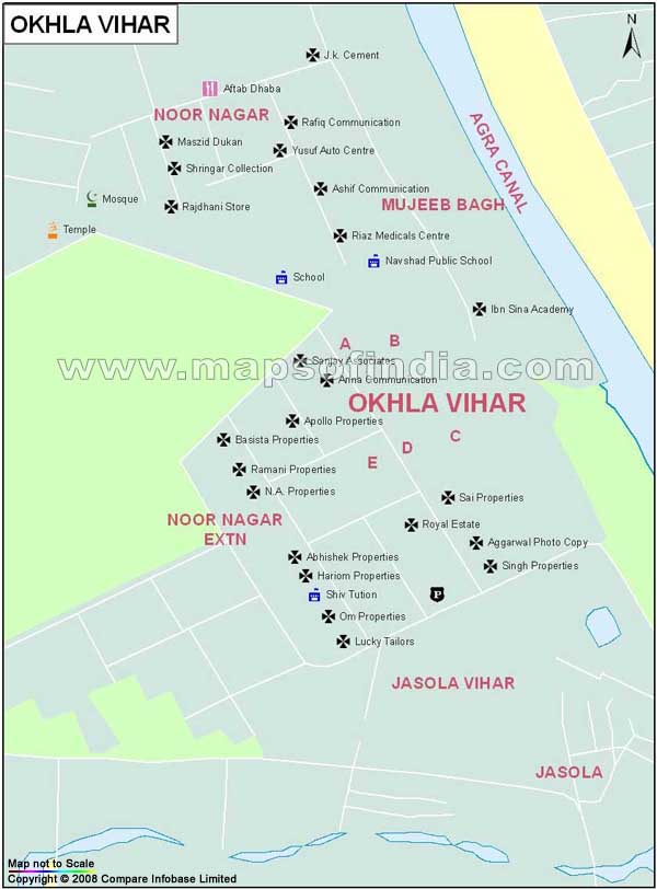 Okhla Vihar Map
