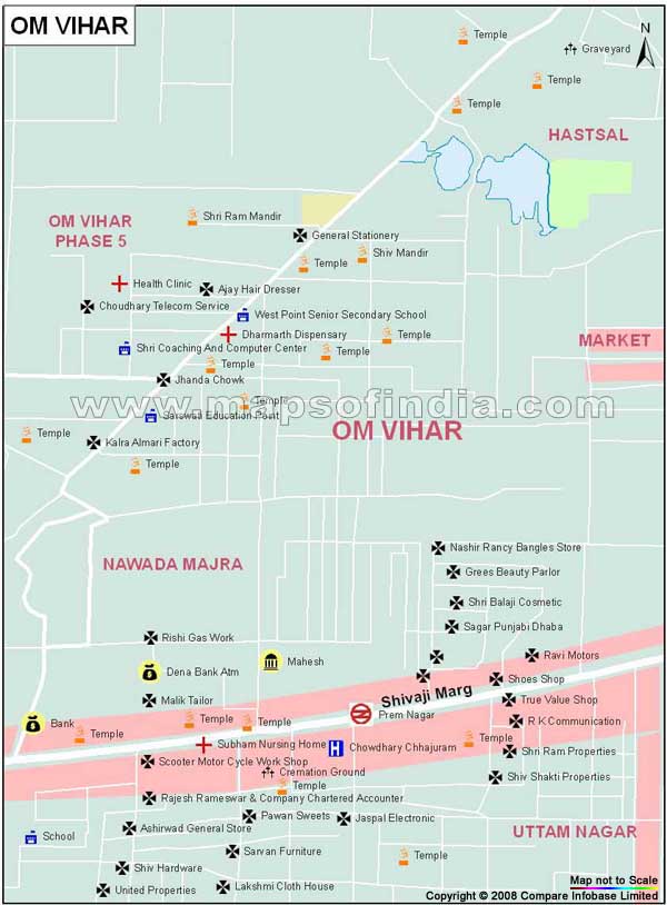 Om Vihar Map