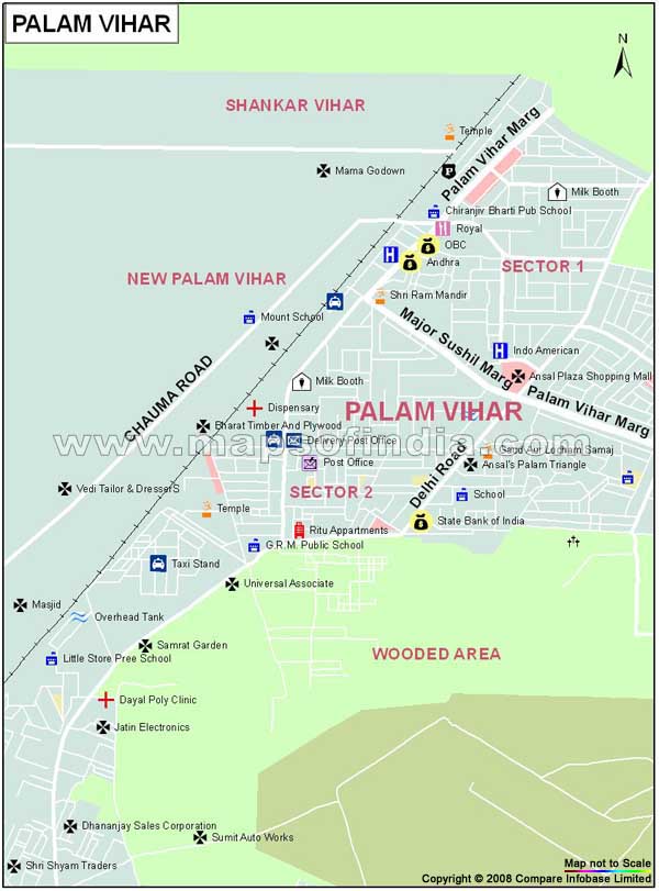 Palam Vihar Map