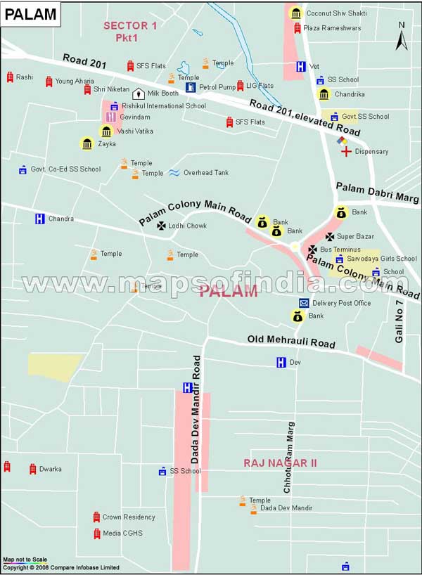 delhi palam airport map Palam Map delhi palam airport map