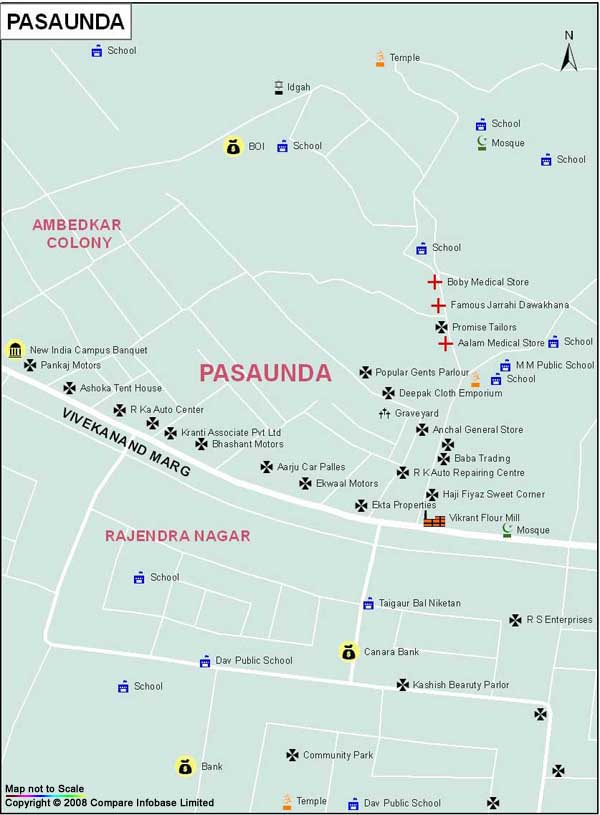 Pasaunda Map