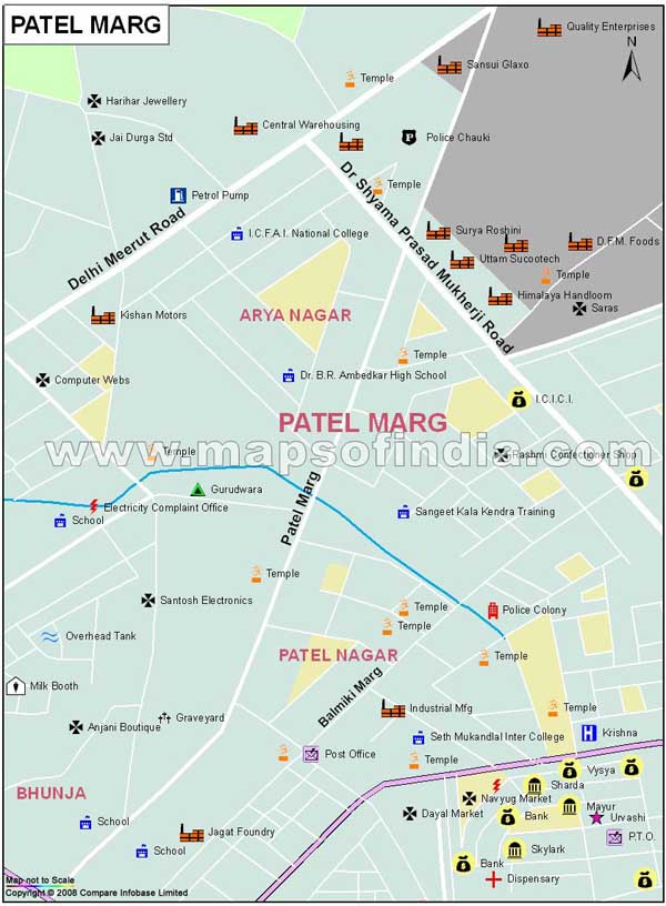 Patel Marg Map