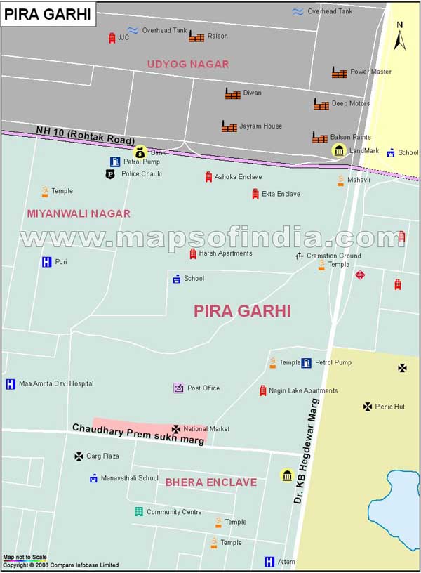 Pira Garhi Map