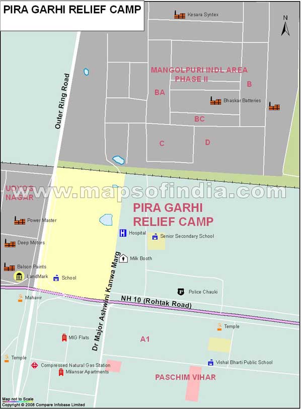 Pira Gari Relief Camp Map