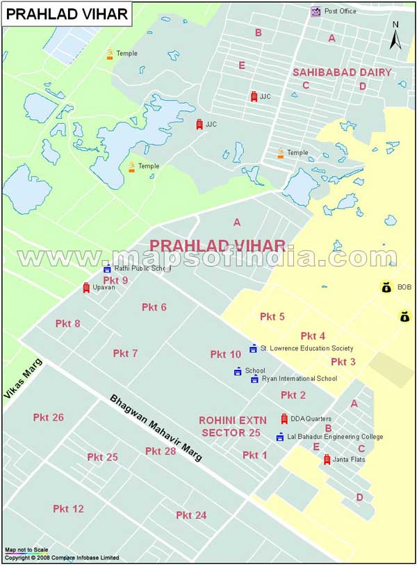 Prahlad Vihar Map