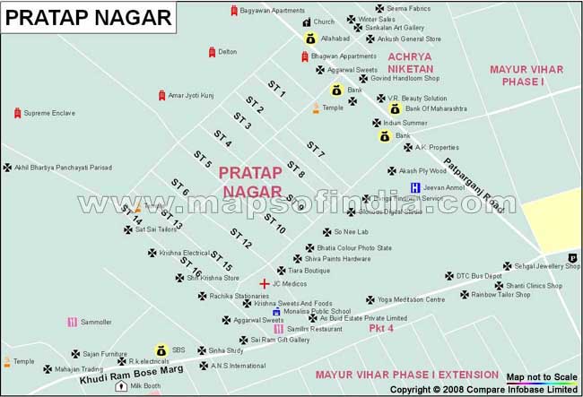 Pratap Nagar Map