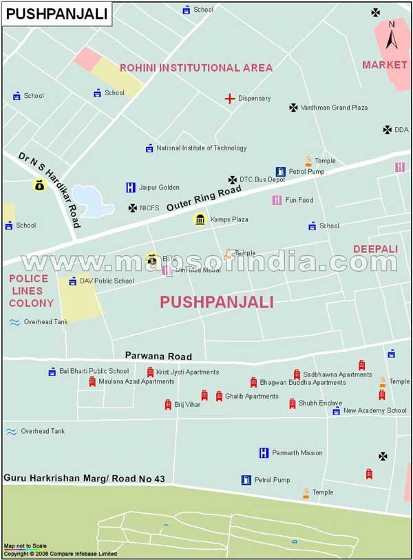 Pushpanjali Map