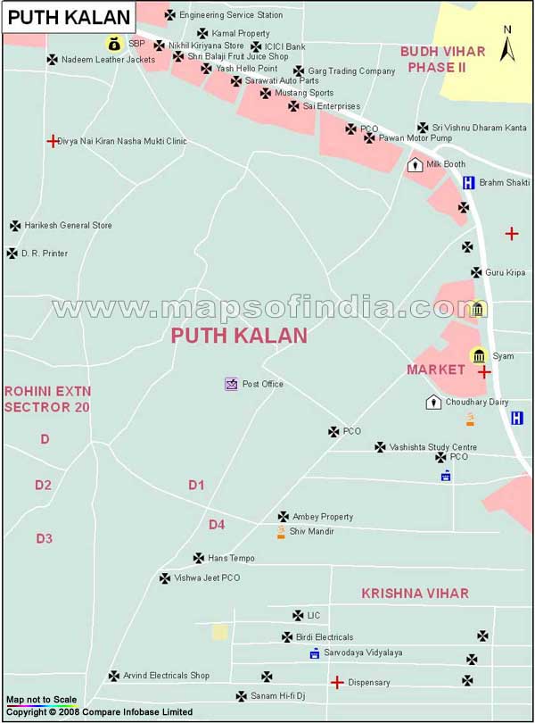 Puth Kalan Map