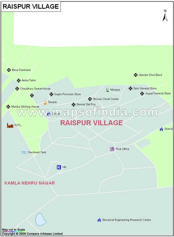 Raispur Village Map