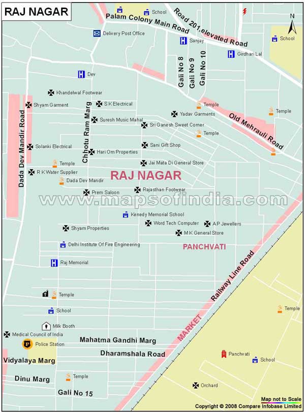 Raj Nagar Map