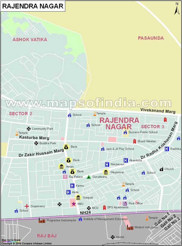 Rajendra Nagar Map