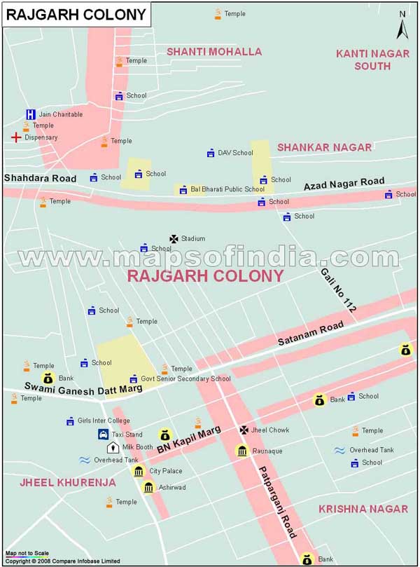 Rajgarh Colony Map