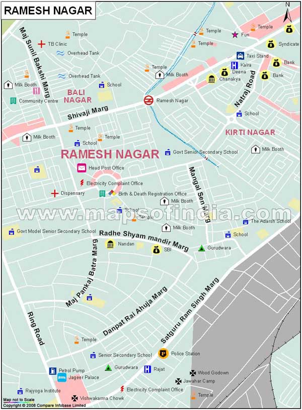 Ramesh Nagar Map