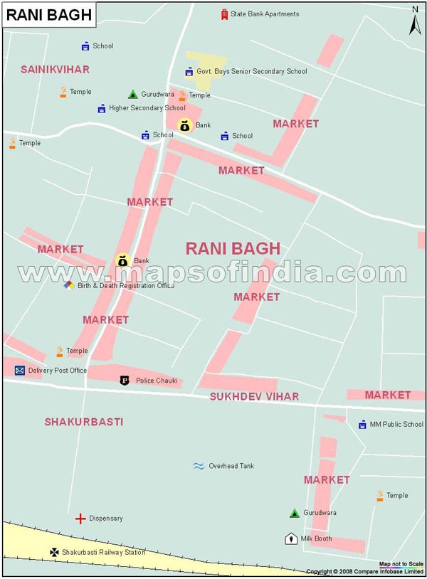 Rani Bagh Map