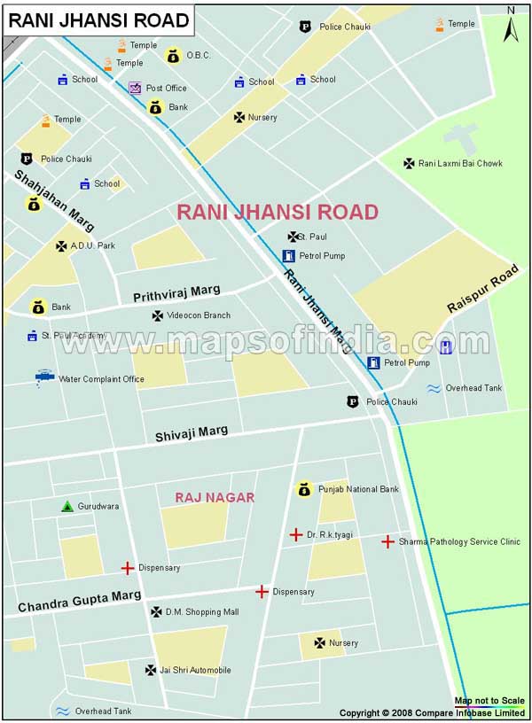 Rani Jhansi Road Map