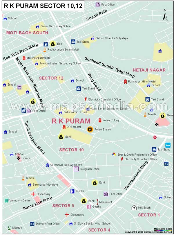 Rk-Puram-Sector10-12 Map