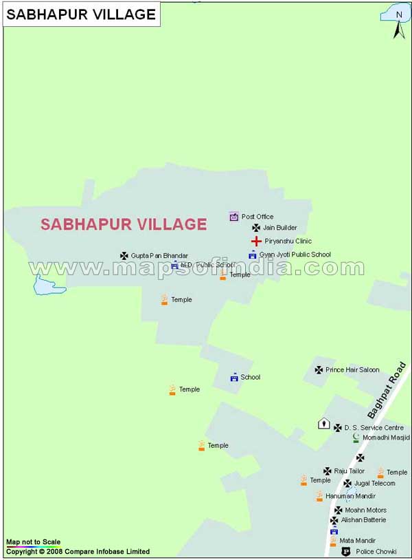 Sabhapur Village Map