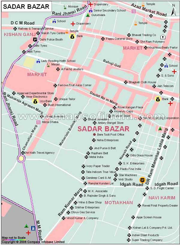 Sadar Bazar Map