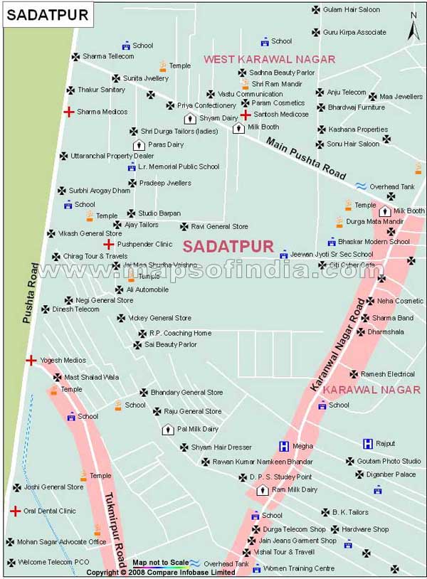 Sadat Pur Map