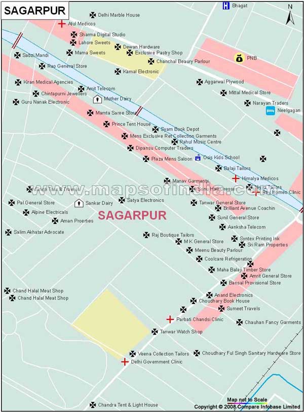 Sagarpur Map