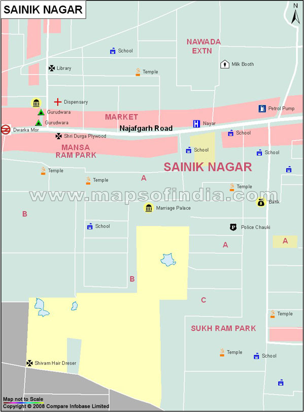 Sainik Nagar Map