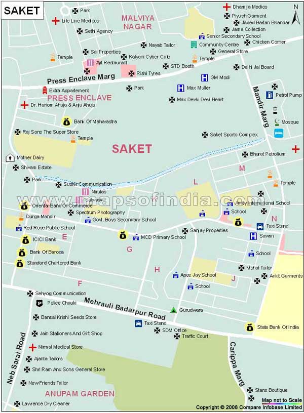 Saket Map