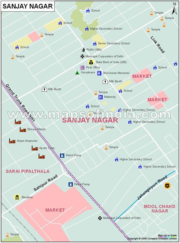 Sanjay Nagar Map