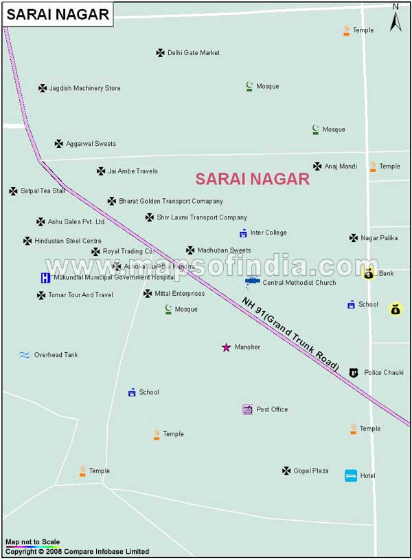 Sarai Nagar Map