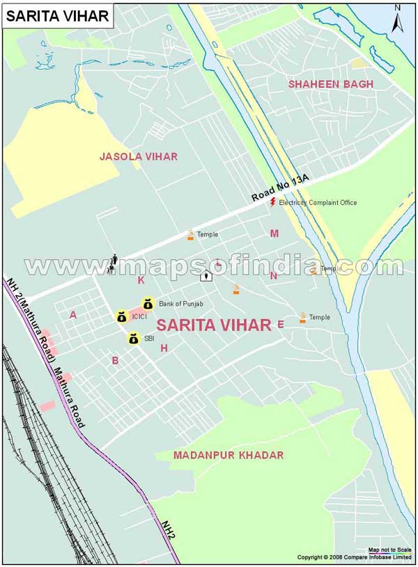 Sarita Vihar Map