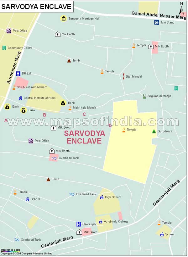 Sarvodaya Enclave Map