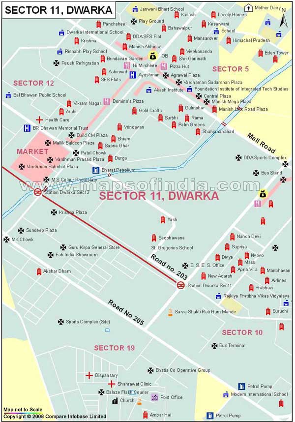 Sector 11 Dwarka Map