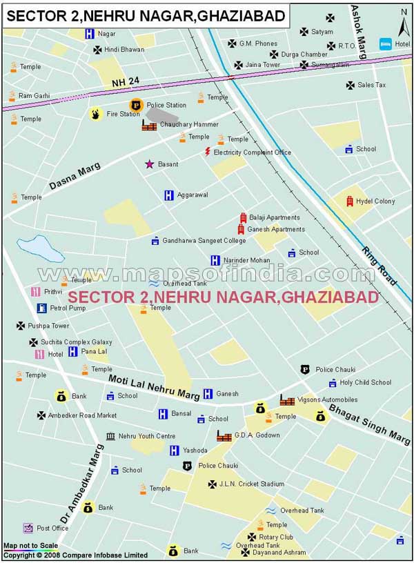 Sector 2 Nehru Nagar Ghaziabad Map
