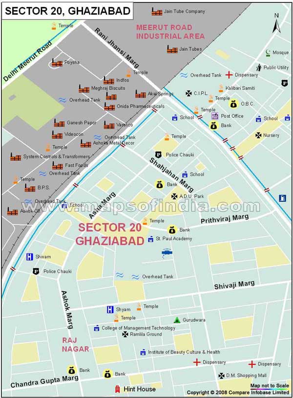 Sector 20 Ghaziabad Map