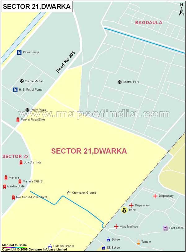 Sector 21 Dwarka Map