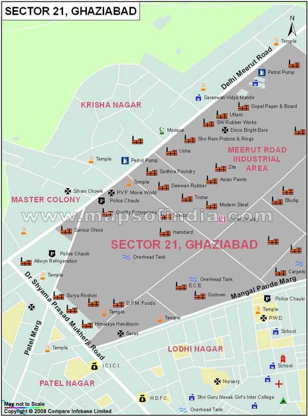 Sector 21 Ghaziabad Map