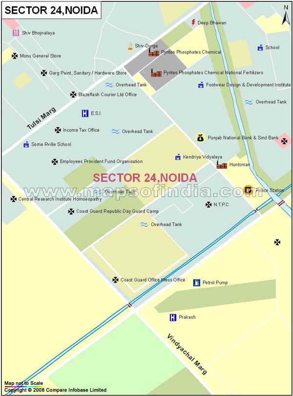 Sector 24 Noida Map