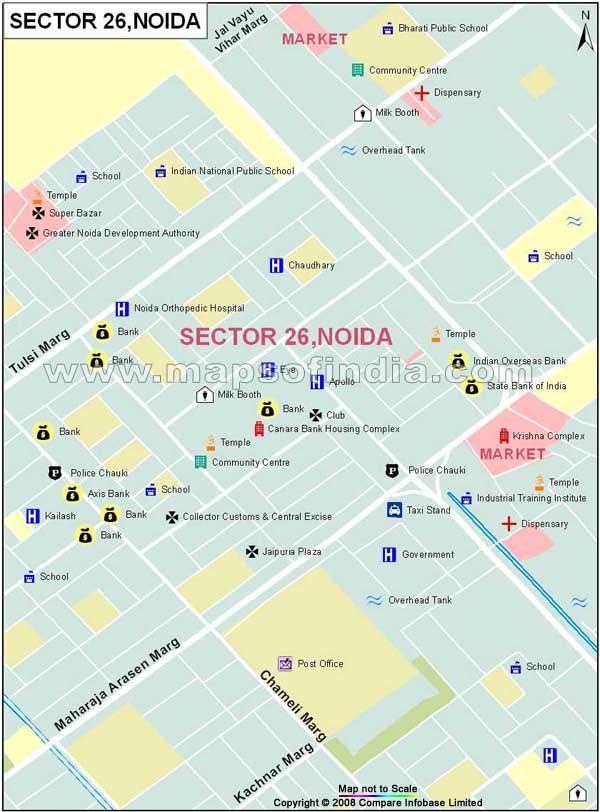 Sector 26 Noida Map