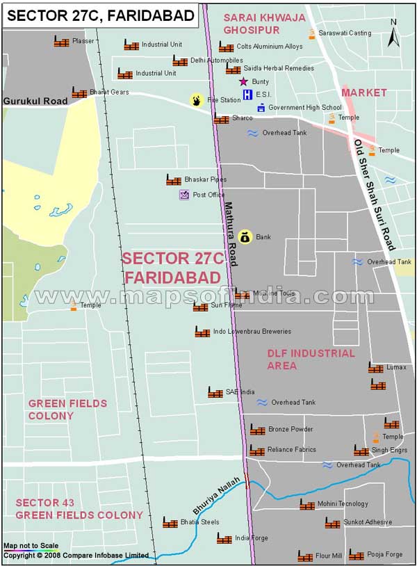 Sector 27C Faridabad Map