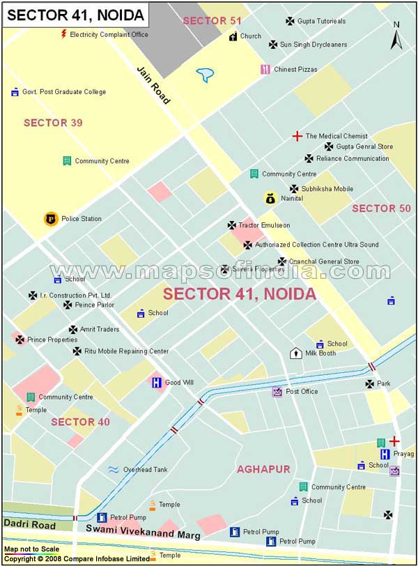 Sector 41 Noida Map