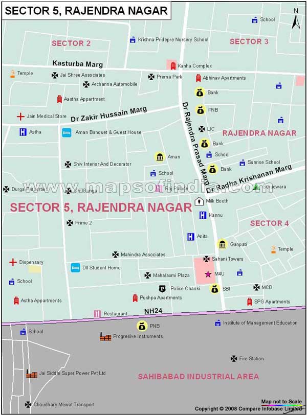 Sector 5 Rajendra Nagar Map