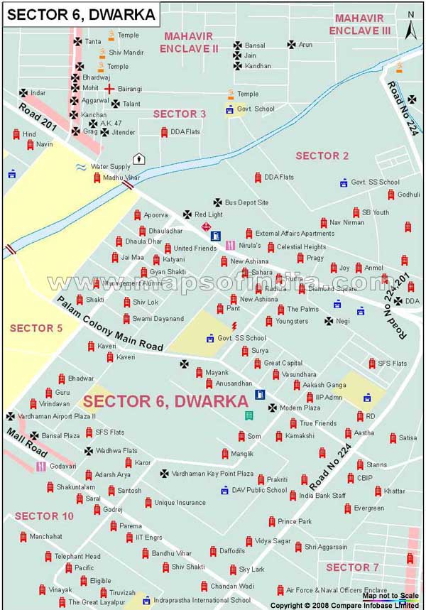 Sector 6 Dwarka Map