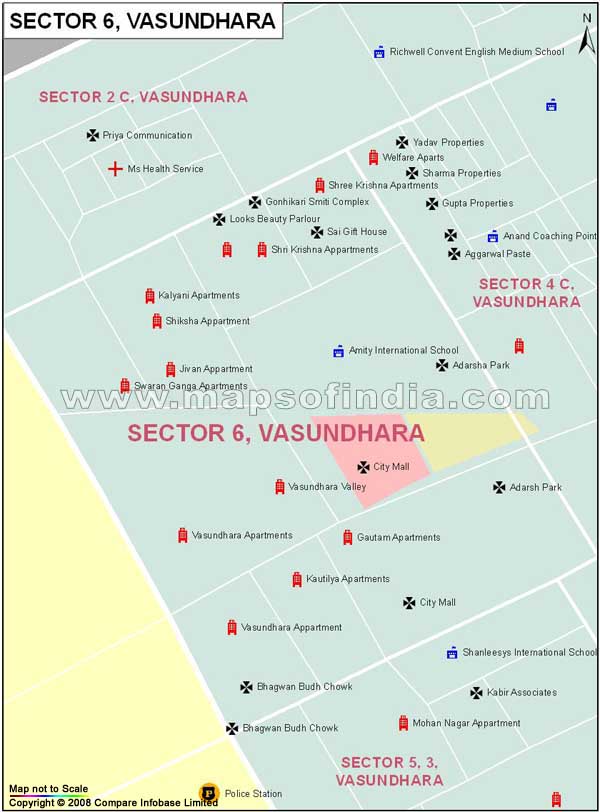 Sector 6 Vasundhara Map