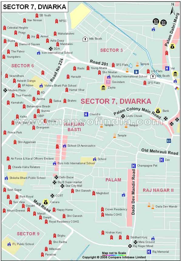 Sector 7 Dwarka Map