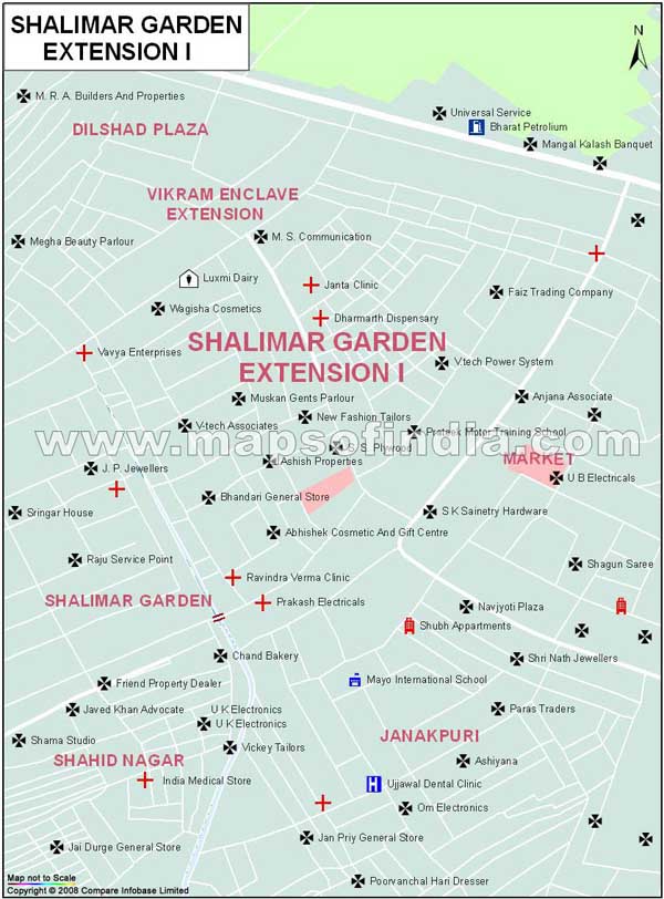 Shalimar Garden Extention1 Map