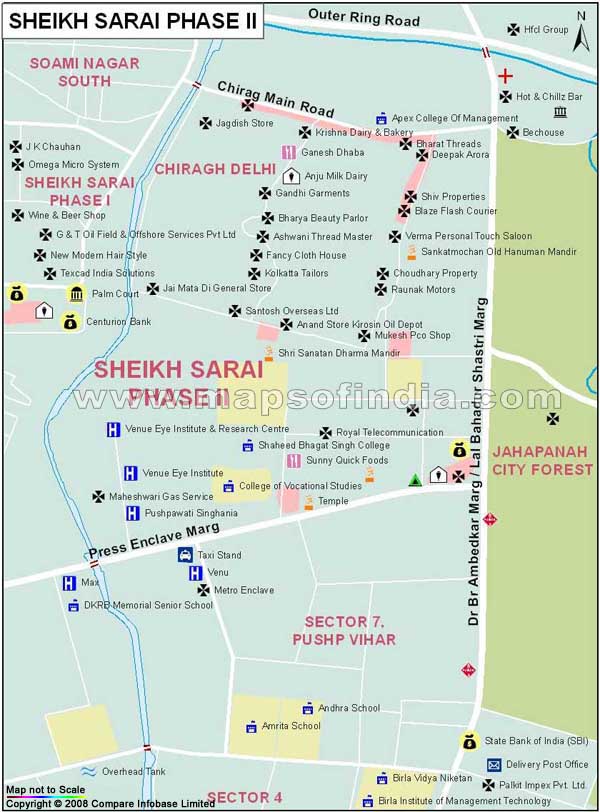 Sheikh Sarai Phase2 Map